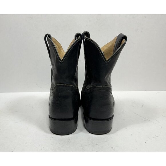 Frye Billy Short Pull On Boot Black Leather Western Women’s Size 6 B 77823 - Picture 4 of 8